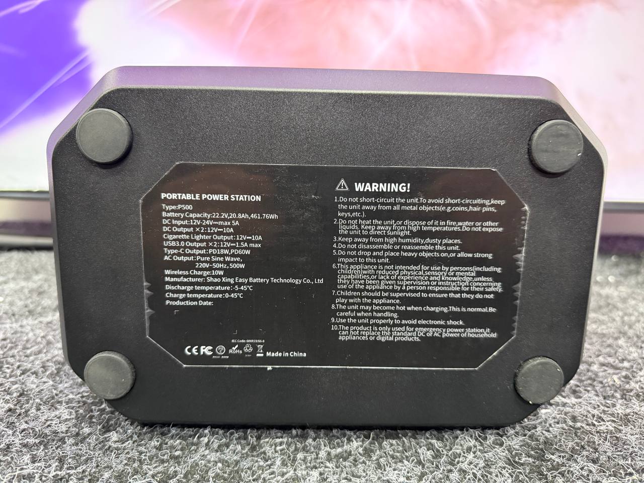 зарядна станція Coinsyyds 500W  - фото 5